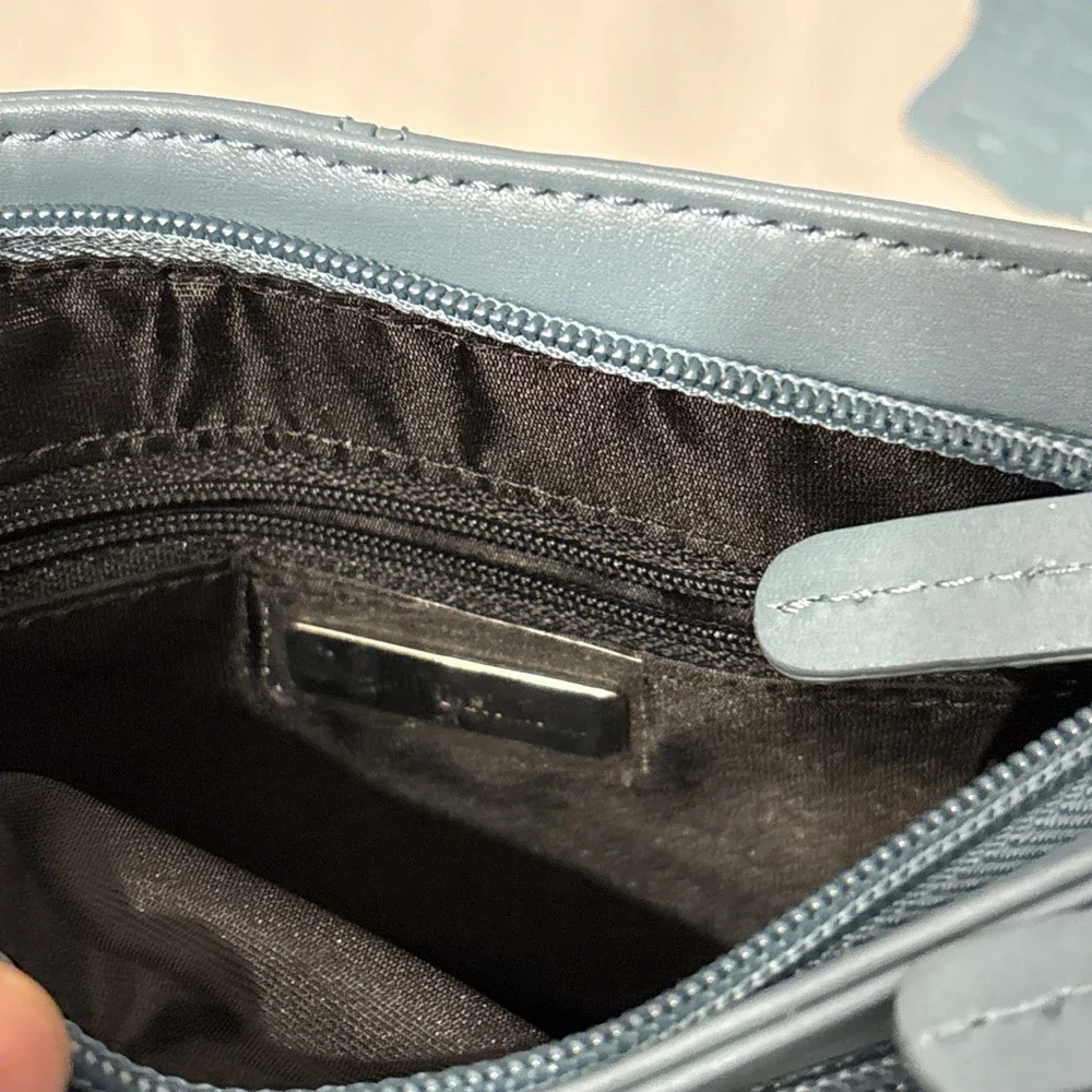 Vintage Giani Bernini‎ Baby Blue Cross Body Shoulder Bag
